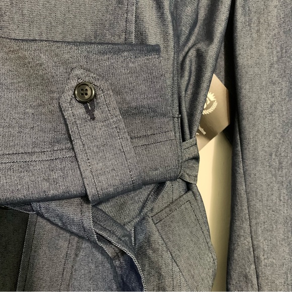 Denim Double Breasted Trench Coat Sz ML NWT by Sterlingwear of Boston - Picture 13 of 16